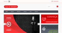 Desktop Screenshot of casadorefratario.com.br